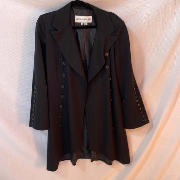 Vintage 90s Norma Kamali 18008 Kamali Wool Coat Dress - Picture 11 of 15